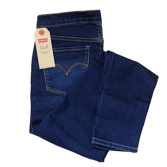 New! Levi's Big Girls Pull On Denim Leggings Stretch Skinny Jeans - Picture 3 of 3